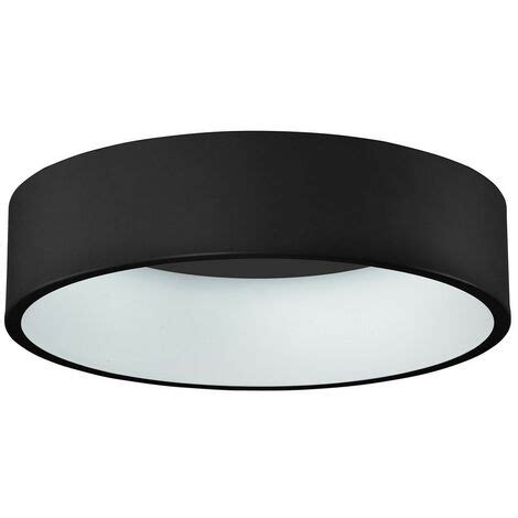 Italux Chiara Modern Led Flush Ceiling Light Black Warm White K