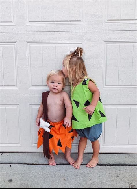 Pebbles and Bam Bam Flintstone Inspired Costume/ Cosplay - Etsy