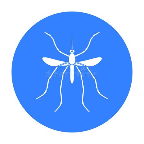 Icono Del Vector Del Mosquito De Los Insectos Icono Vector Negro