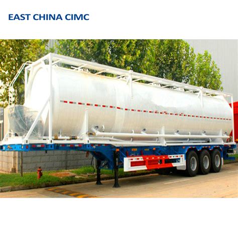 20ft 40ft Iso Cement Container Tanker Carbon Steel 40cbm Container Tank