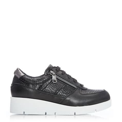 Belah Black Leather Shoes From Moda In Pelle Uk