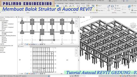 Tutorial Autocad Revit Gedung Membuat Struktur Balok Di Autocad