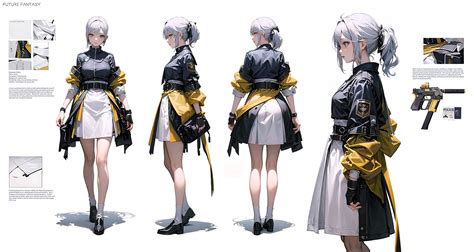 Artstation Future Fantasy 阿敏 Character Design Girl Character Design