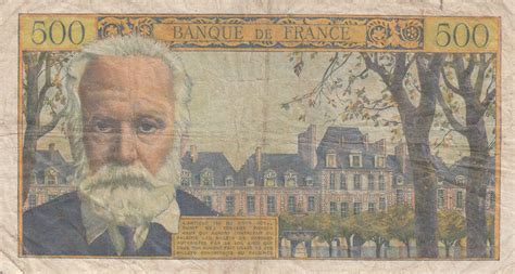 Banknote France Francs Victor Hugo Serial T F