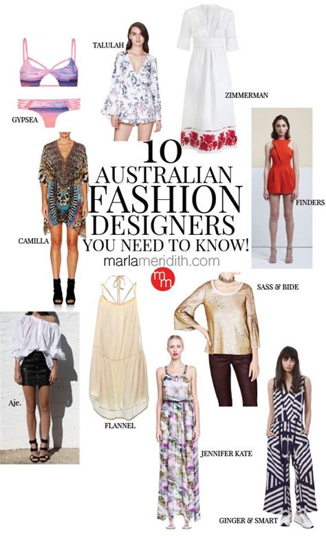 10 Australian Fashion Designers You Need to Know! - Marla Meridith