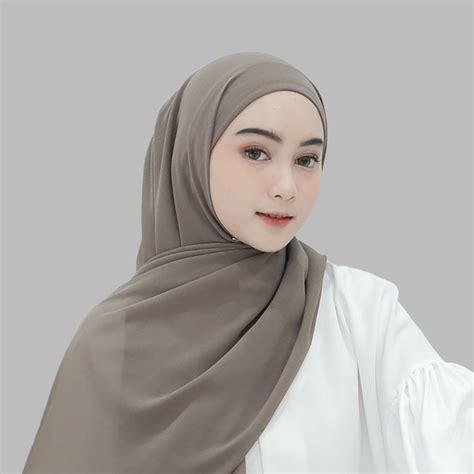 Jual 𝐇𝐒 Pashmina Inner Ceruty Baby Doll Pashmina Inner 2in1 Hijab