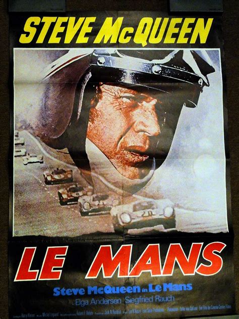 Steve Mcqueen Le Mans Movie French Release Movie Poster Front