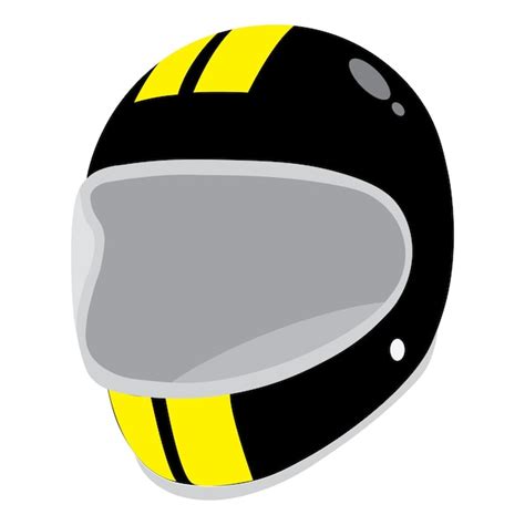 Ilustra O Em Vetor Cone De Capacete De Motocicleta Vetor Premium