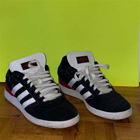 Adidas Busenitz Black with white and red trim. Good... - Depop