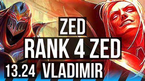 Zed Vs Vlad Mid Rank Zed Winrate Godlike Br