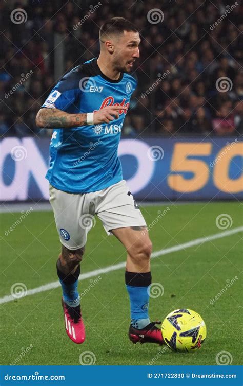 Serie Italiana Una Liga Entre Napoli Vs Atalanta Imagen Editorial