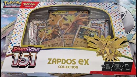 Pokemon Scarlet Violet 151 Zapdos Ex Collection Box Opening Pokemon