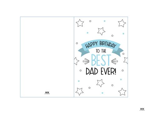 Happy Birthday Dad Printable Cards