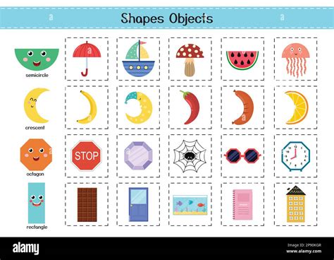 Shapes objects set for kids. Basic geometric shapes elements collection Stock Vector Image & Art ...