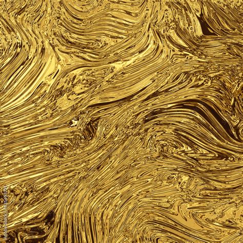 Liquid Chrome Gold Metallic Texture Stock Illustration | Adobe Stock