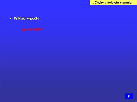 Ppt Chyby A Neistota Merania Powerpoint Presentation Free