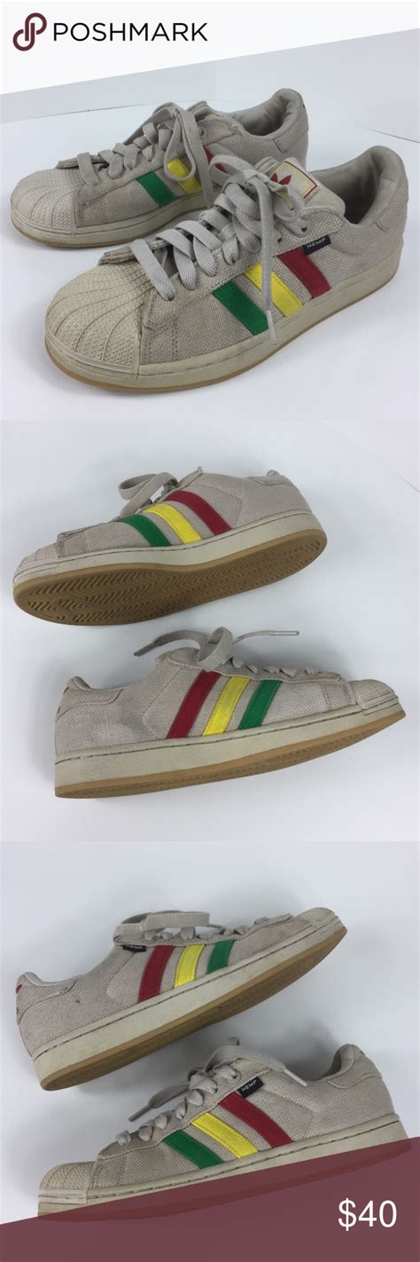 Adidas Originals Superstar Ii Hemp Ivory Rasta Adidas Originals