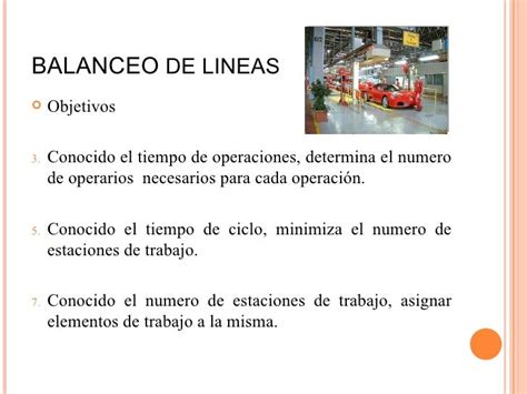 Balance De Lineas