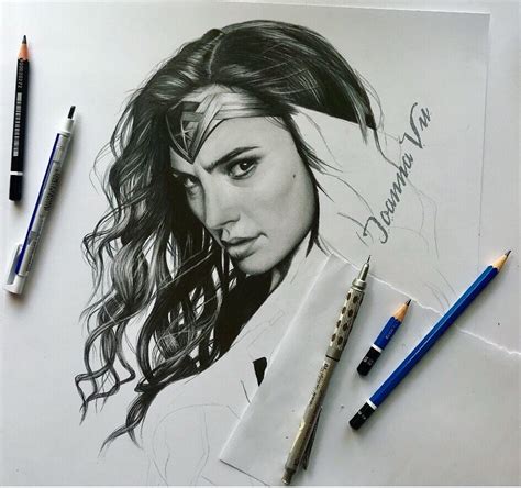 Wonder Woman Drawing