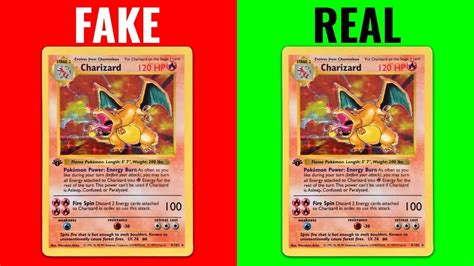 How To Spot FAKE Charizard Pokemon Card On, 59% OFF