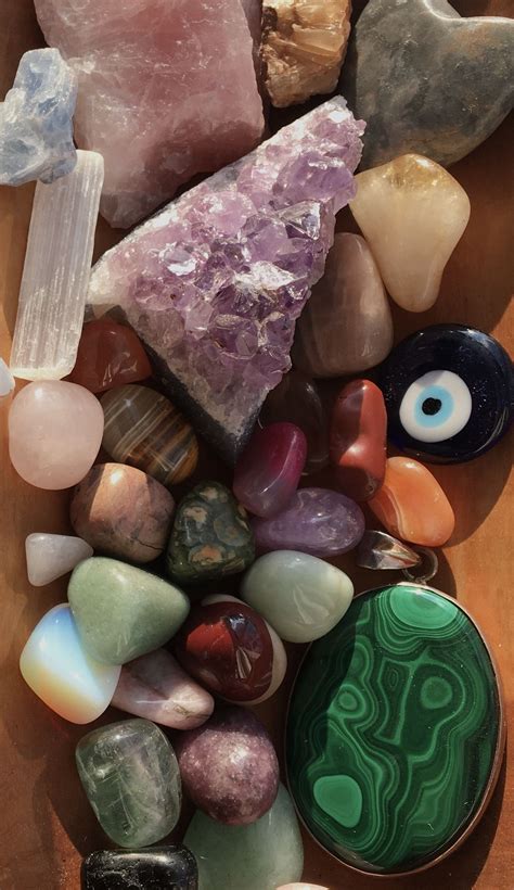 Wicca Crystals And Gemstones Stones And Crystals Vision Board Mood