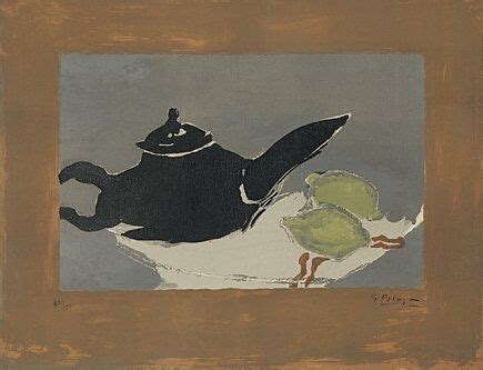 Lithographie De Georges Braque Th I Re Et Citrons Teekanne Und