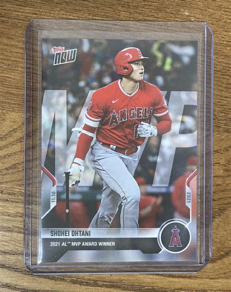 直接購入 2021 Topps Now OS 40 大谷翔平 ア リーグMVP 記念カード 3 shohei ohtani エンゼルス