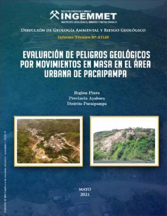 Repositorio Institucional INGEMMET Evaluación de peligros geológicos