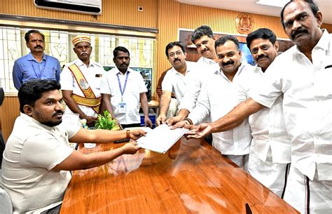 Congress Dmdk Bjp And Naam Tamilar Candidates File Nominations For Virudhunagar Lok Sabha Seat