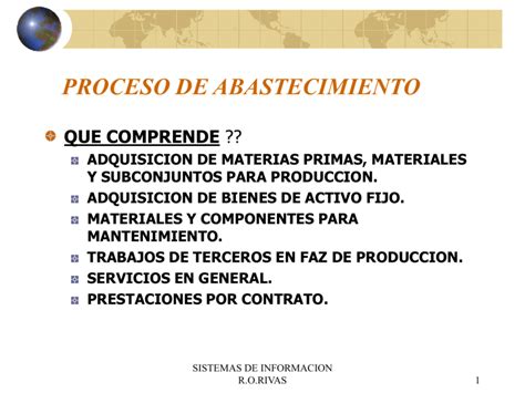 Proceso De Abastecimiento