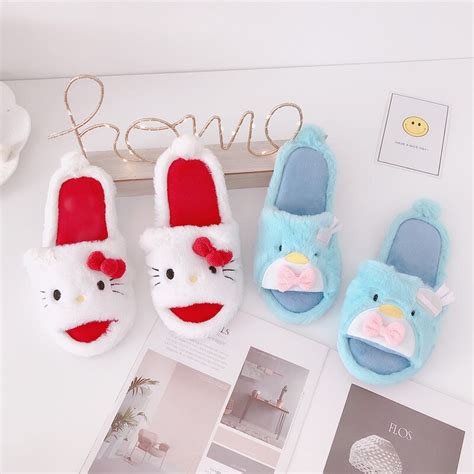 Pantuflas De Conejo Cinnamoroll Zapatillas De Interior Para Ni A