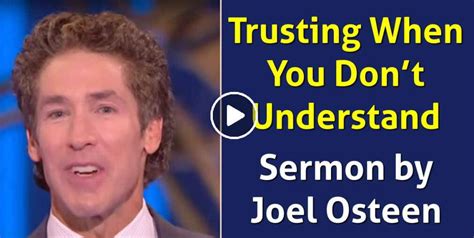 Joel Osteen (July-26-2020) Watch Sunday Sermon: Trusting When You Don’t Understand