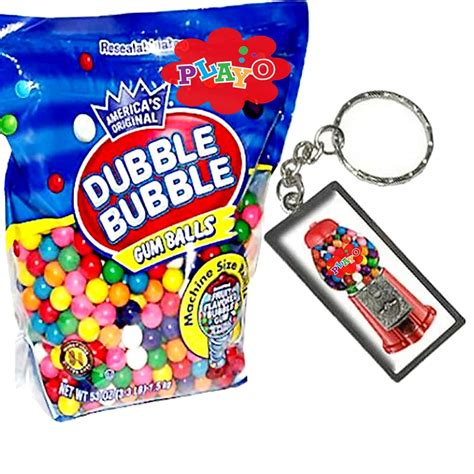 Playo Mini Bubble Gum Gumballs For Gumball Machine Refills Dubble