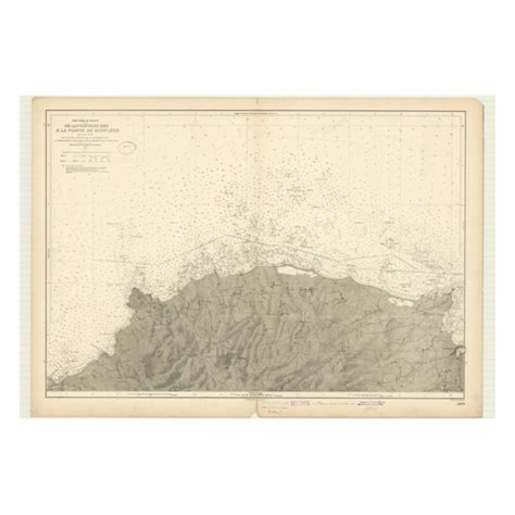 Reproduction Carte Marine Ancienne Shom Heu Pointe Barfleur