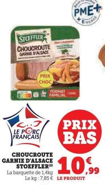 Promo Choucroute Garnie D Alsace Stoeffler Chez U Express