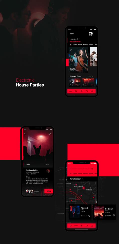 House Party App Concept :: Behance