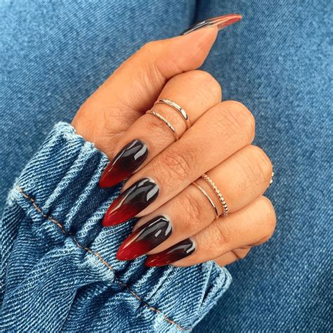 These Nail Designs Prove Black & Red Are the Best Combo