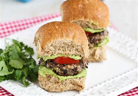 Black Bean Sliders Recipe With Creamy California Avocado Sauce