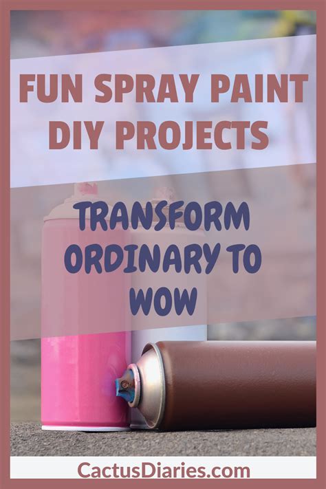 Spray paint diy projects go from ordinary to wow – Artofit