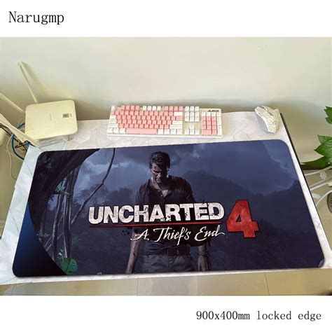 Alfombrilla de ratón Uncharted para gamer alfombrilla de 90x40cm para