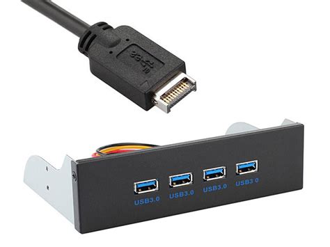 Usb Port Hub Front Panel With Usb Front Panel Header Type E Male