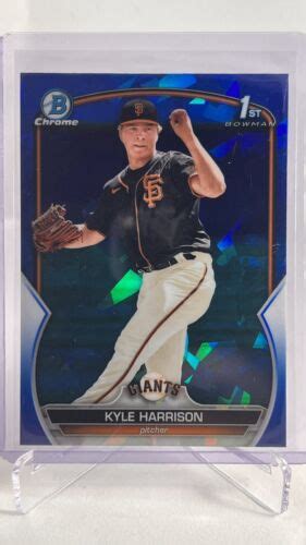 2023 Bowman Sapphire Edition Kyle Harrison Chrome 1st Prospect BCP 93