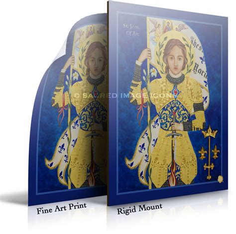 Saint Joan Of Arc Icon Print Sacred Image Icons