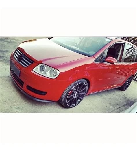 Front Bumper CUPRA R Euro Spoiler Lip For Vw Volkswagen Touran Sharan