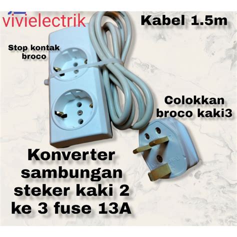 Jual Konverter Sambungan Steker Kaki Ke Fuse A Converter Adaptor