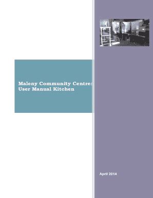 Fillable Online Malenycommunitycentre Maleny Community Cen User Manual