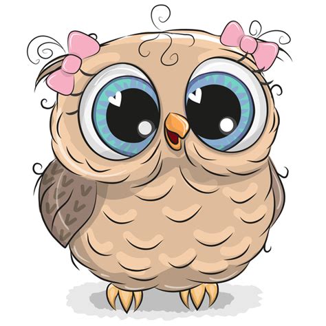 Cute cartoon owl vectors design 03 free download