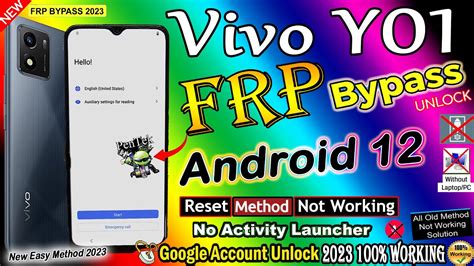 Vivo Y Frp Bypass Android Reset Option Not Working Without Pc