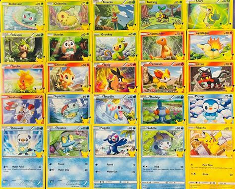 McDonalds Pokemon 25th Anniversary - Choose your card! All Cards ...