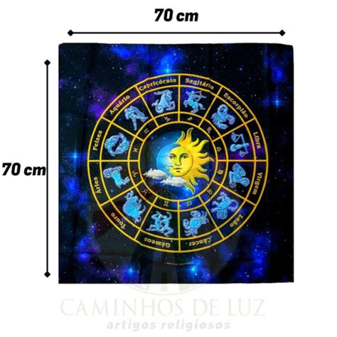 Toalha Astrológica Tarô Tarot Baralho Marselha Cigano em Promoção